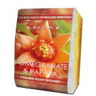 Gránátalma-papaya szivacsos szappan: